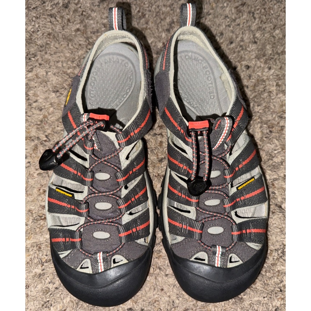 Men's Gray and Black Outdoor Sandals